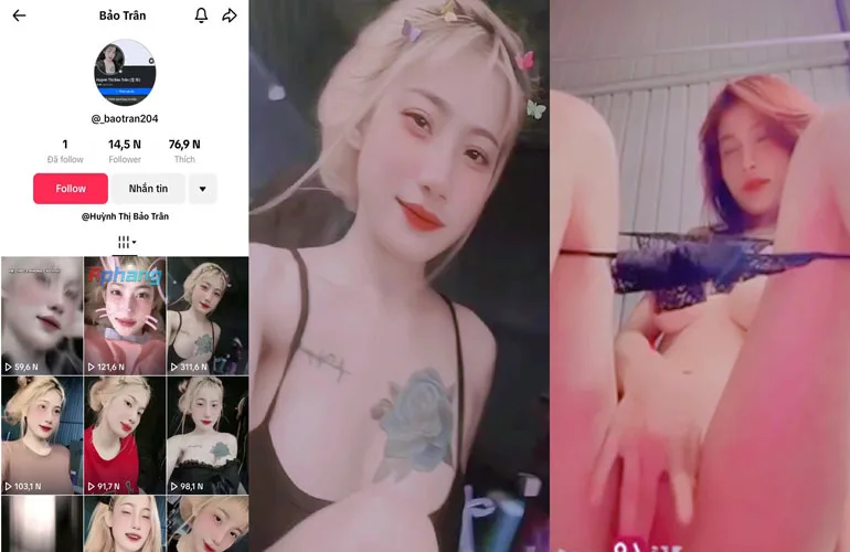 Clip Hot 18+ Tiktoker Bảo Trân 2004 Móc Lồn