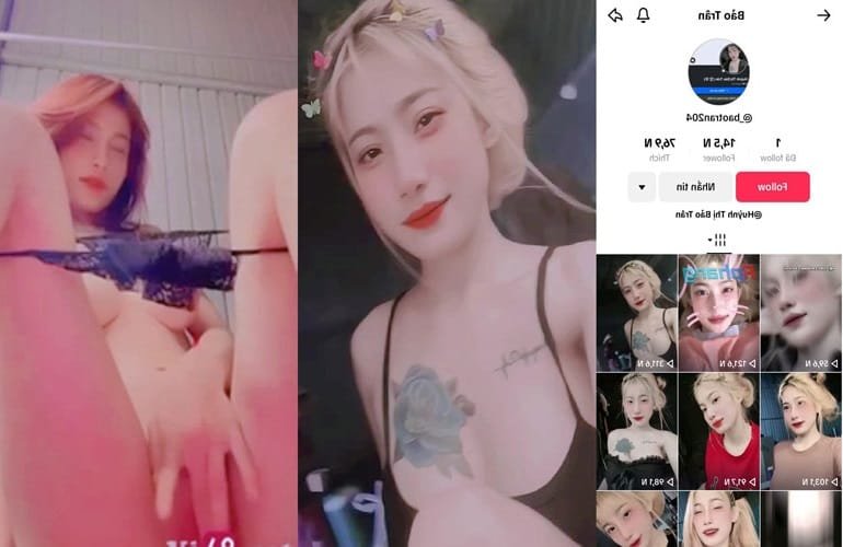 Clip Sex 18+ Lộ Clip Sex Tiktoker Bảo Trân 2004 Thủ Dâm Rồi Bị Đè Ra Đụ